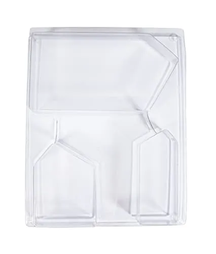 Rayher PET Gießform Häuser Schrägdach, 3 Häuser, Tiefe 3cm, 36129000, Transparent
