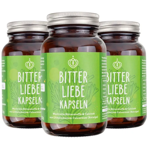 BitterLiebe - Bitterstoffe Kapseln - Bittertropfen als Kapsel ohne Alkohol - für Dein Wohlbefinden
