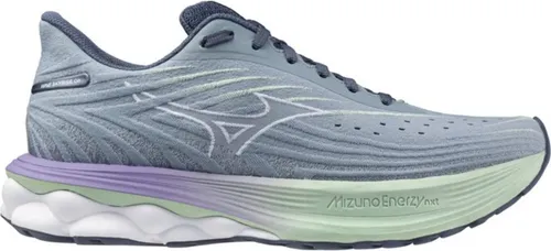 Mizuno Damen Laufschuhe WAVE SKYRISE 6 - Grau 39 EU - Laufschuhe für Damen, optimal für Laufenthusiasten, mit bequemem Textil-Obermaterial und herausragender Dämpfung für ein angenehmes Laufgefühl.