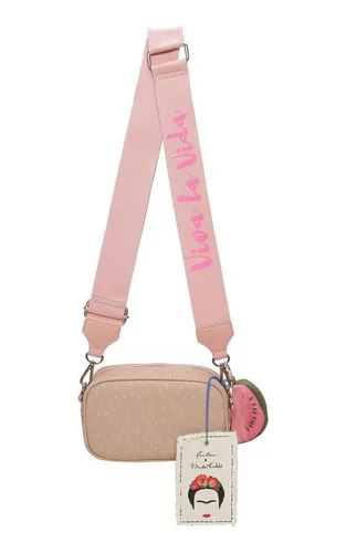 Fritzi aus Preußen Umhängetasche Canvas Crossbody Bag - Künstlerische Umhängetasche im Frida-Kahlo-Stil, farbenfrohes Design mit verstellbarem Schulterriemen für optimalen Tragekomfort.