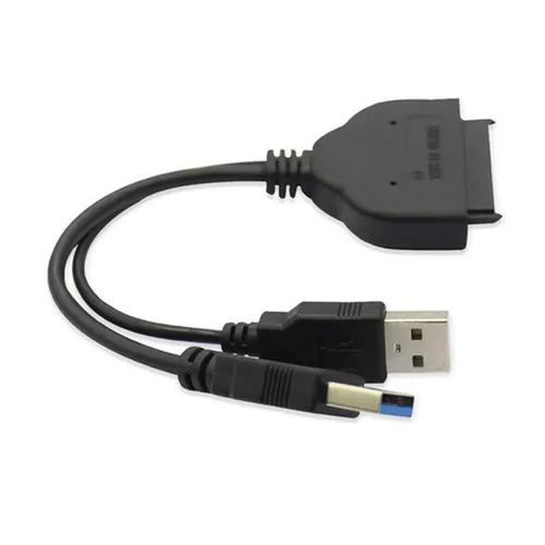 P09 USB 3.0 auf SATA 7+15 Pin Adapterkabel für 2,5 Zoll HDD SSD USB auf SATA III