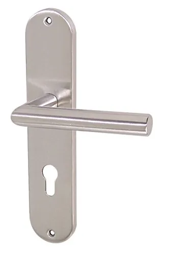 Edelstahl Türbeschlag TA-1206 Langschild PZ Renovierung Türgriffe Türklinke