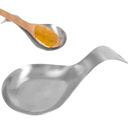 Schöpfkelle und Löffelständer aus Stahl