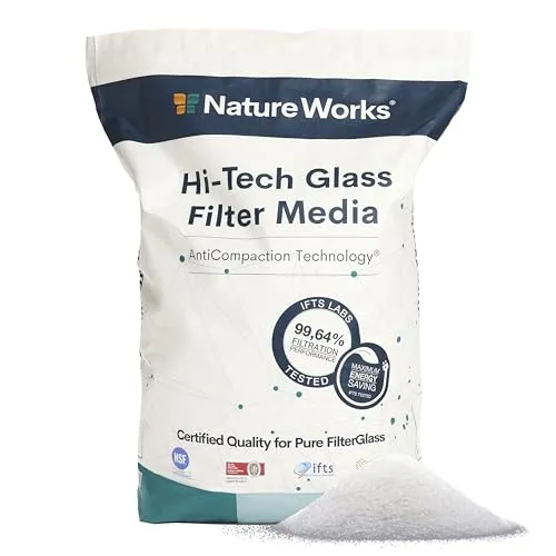 NATURE WORKS Glas-Filtersand 10 kg für Schwimmbad von NATURE WORKS