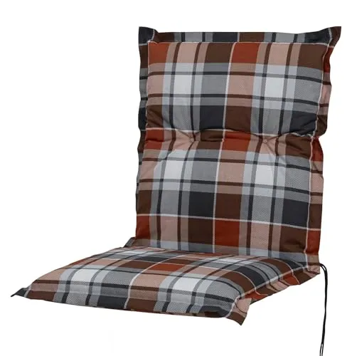Auflage Niederlehner Neckar 10610-440 terrakotta-grau-weiß kariert 98x48x8 cm Sun Garden