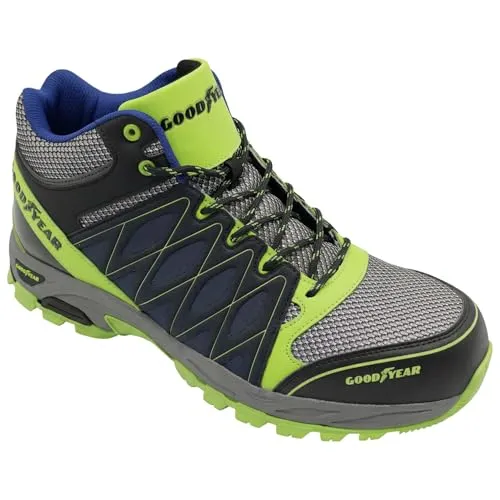 Goodyear Herren Metallfreie Sicherheitsschuhe mit Non-Metallic Stoffkappe S1P/SRA - Herren Industrie & Handwerk Stiefel, leicht und komfortabel mit Non-Metallic Stoffkappe, ideal für maximalen Schutz und Sicherheit am Arbeitsplatz.