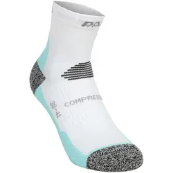 P.A.C. RN 6.2 Reflective Pro Mid Compression Kompressions-Socken Damen-Weiß,Mint, Größe 35-37 (auch verfügbar in 38-41)