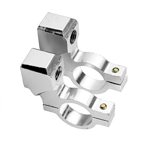 Create idea Universelle Spiegelhalterung für Motorradlenker, 10 mm, Aluminium, Chrom