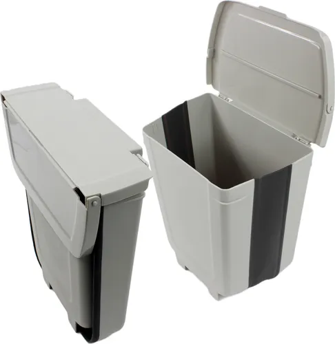 OCS Einbaumülleimer faltbar 4-8 Liter für Wohnmobil und Camping - Mülleimer für Haushalt und Camping, faltbar und platzsparend, ideal für enge Räume oder unterwegs. Mit 4-8 Liter Volumen und stabilen Füßen für sicheren Stand.