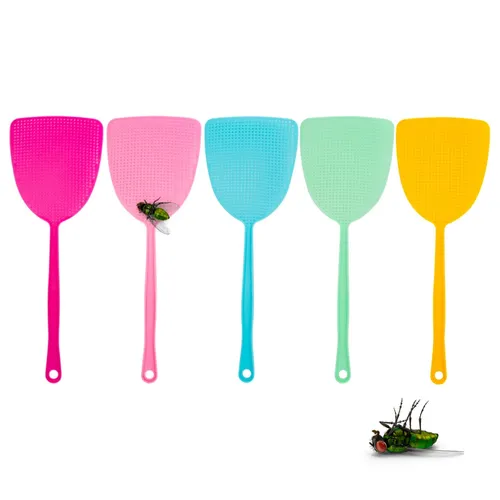 10er Fliegenklatsche bunt - Mückenklatsche Fliegen Mückenpatscher Fly Swatter