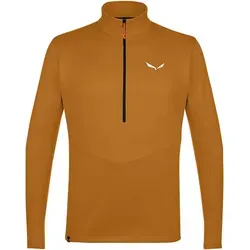 Salewa Puez Polarlite Half Zip Fleece Men, Brown, S - Sportjacken für alpines Trekking, aus recyceltem Polyester, schnelltrocknend und mit 4-Wege-Stretch für optimale Bewegungsfreiheit.