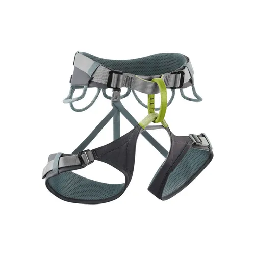 Edelrid Skye Klettergurt - Dunkel Grau - L/XL - Klettergurt für optimalen Komfort und Sicherheit, ideal für Kletterer und Bergsteiger, mit verstellbaren Beinschlaufen für individuelle Anpassung.