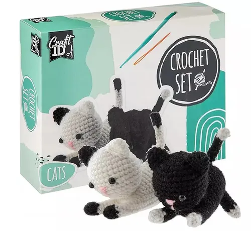 Craft Sensations Häkelsets für Anfänger | Amigurumi-Set | Kätzchen | Starter-Häkelpaket | Häkelnadelset Kinder und Erwachsene | Häkelpakete Kuscheltiere | Häkelset-Tiere
