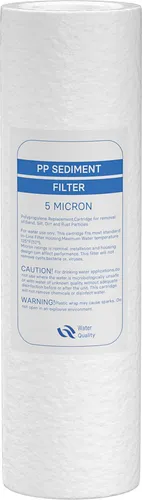 Naturewater 5 µ PP Sedimentfilter Kartusche 254 mm (10 Zoll), Wasserfilter Kartusche, Filterpatrone für Trinkwasser Umkehrosmoseanlage