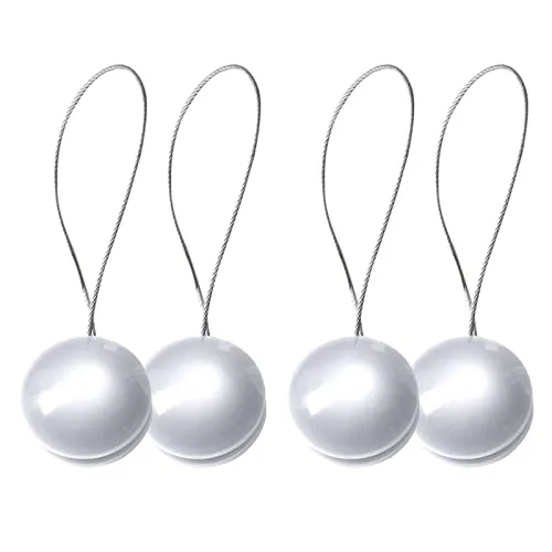 SPDYCESS 2-Paar Magnetische Vorhang Raffhalter Raffhalter für Gardinen Vorhangschnalle Vorhang Halter, 13,8 Zoll Vorhangseil Vorhang Binder Gardinenhalter Holdbacks Vorhang Tiebacks für Dekoration