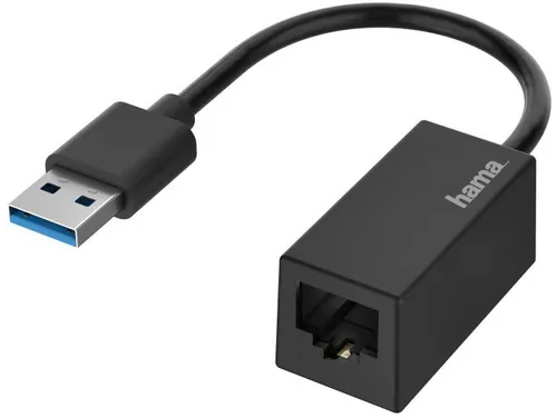 Hama USB Ethernet Adapter - Netzwerkadapter USB 3.0 für Gigabit Ethernet bis 1000 Mbps, ideal für Highspeed Internet und mobile Geräte
