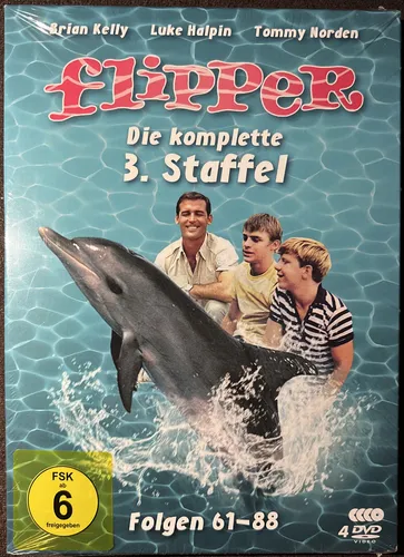Flipper - Die komplette 3. Staffel [4 DVDs] - Filme, spannende Abenteuer für die ganze Familie, ideal für Kinder ab 6 Jahren