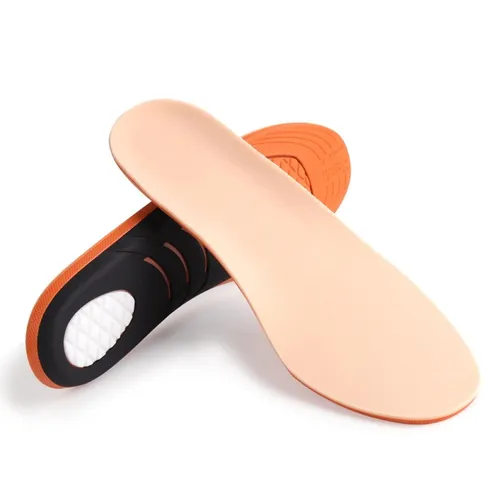 SYMOL Einlegesohlen für Diabetiker Herren & Damen Lindert Fußschmerzen und Plantare Druckstellen Stoßdämpfende Arbeiten im Stehen Einlegesohle Atmungsaktiv Sport Einlagen.(Aprikose,42-47 EU 30.5cm）