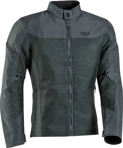 Ixon Fresh Motorrad Textiljacke, grün-braun, Größe M für Männer