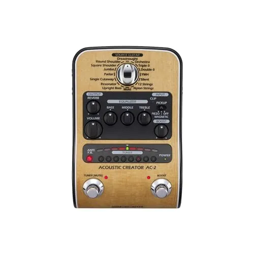 Zoom AC-2 Effektpedal für Gitarre - Multimedia Audio Zubehör für Instrumente, bietet einzigartige Klangverbesserungen und vielseitige Effektmöglichkeiten für Gitarristen.