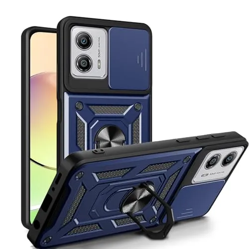 Produktbild betterfon Handyhülle für Motorola Moto G13 / G23 / G53 | Stoßfest & Kratzfest | Mit Kameraschutz, Anti-Fingerabdruck & robustem Panzerschutz-Design | Blau