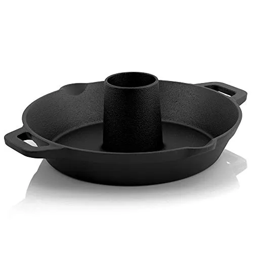 BBQ-Toro Gusseisen Hähnchenbräter Ø 28 cm in schwarz von BBQ-Toro