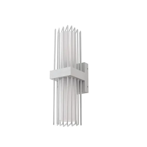 Lucande Wandleuchte außen Chandan - Spritzwassergeschützte 2-flammige LED Außenlampe in Weiß - Moderne Außenwandleuchte IP54, ideal für Terrasse und Garten. Schafft Sicherheit und Atmosphäre bei Tag und Nacht.