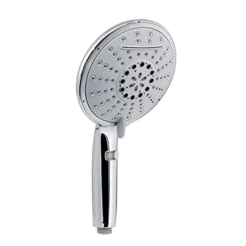 Gedy G-Top 01 Handbrause, ABS-Kunststoff mit Chrom-Finish, 5 Jahre Garantie, Design R&S, Sand-Duschfilter inklusive, Einzigartig