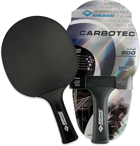 Donic Tischtennisschläger Carbotec 900 – Allround Racket für Profis - Tischtennisschläger mit Champion-QRC Belag, ideal für Allround-Spieler. Hohe Kontrolle und Geschwindigkeit für optimale Leistung.