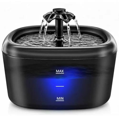 Katzenbrunnen 2.2L Automatischer Trinkbrunnen für Katzen und Hunde mit LED-Anzeige