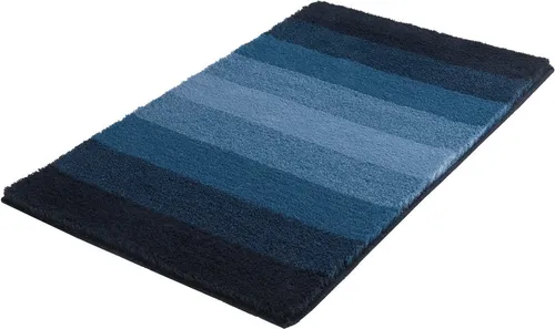 Meusch Badteppich Palace, Farbe: Mare, 60x100 cm - Stilvoller Badteppich in Streifenoptik, ideal für Fußbodenheizung, maschinenwaschbar und trocknergeeignet – Qualität nach Ökotex Standard 100.