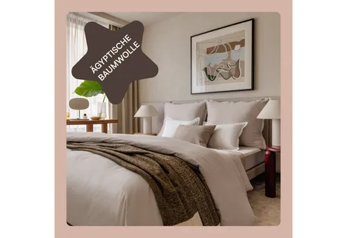 Amqua Mako Satin Bettwäsche Set 200x200cm von Amqua