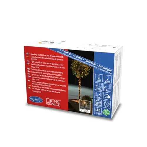 Konstsmide LED Lichterkette mit Glimmereffekt von Konstsmide