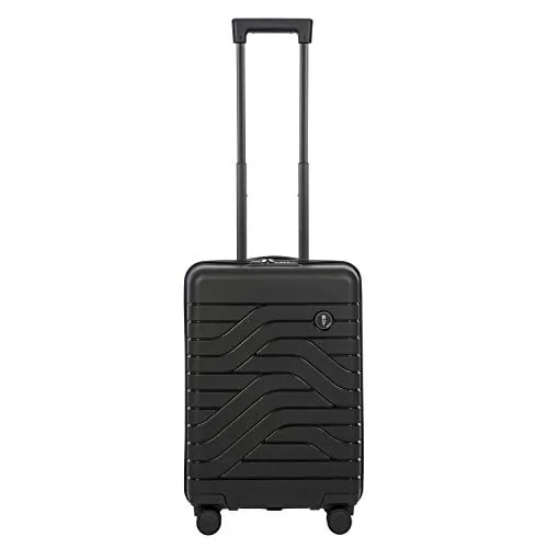 Bric's BY Ulisse 4-Rollen Kabinentrolley 55 cm schwarz - Trolley in elegantem Design mit 4 wendigen Rollen, ideal für stressfreies Reisen und optimale Mobilität unterwegs.
