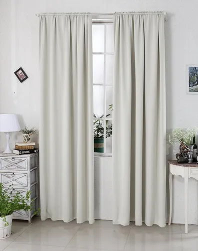 WOLTU Thermovorhang - Kälteschutz Verdunklungsvorhang - Hochwertiger Verdunklungsvorhang aus 100% Polyester, der 90-95% des Lichts blockiert und Ihre Privatsphäre schützt. Ideal für Wohnzimmer und Schlafzimmer, sorgt für Energieeinsparungen durch optimale Wärmeisolierung.