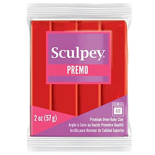 Sculpey Premo Sculpey Polymer Clay 2oz-Cadmium Red