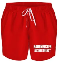 Herren Badehose Bademeister außer Dienst – Stylische Badeshorts für Männer