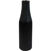 Vivanno Bodenvase Vertigo 80 cm Skandischwarz - Elegante Bodenvase aus robustem Fiberglas, ideal für moderne Wohnräume. Mit edler schwarzer Matt-Oberfläche und optimalen Proportionen setzt sie stilvolle Akzente und verwandelt jeden Raum in eine kreative Oase.