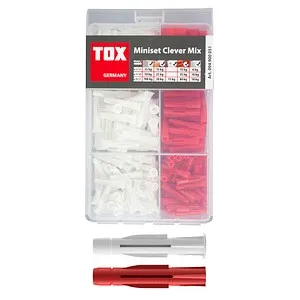 TOX Miniset Clever TRI und TRIKA 094900051 Universaldübel-Sortiment, 215-teilig