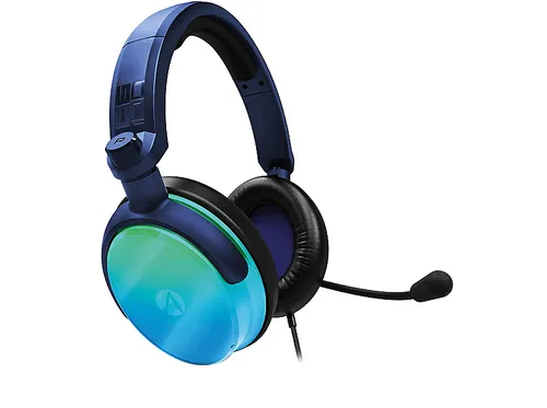 C6-100 Gaming Headset - Metallic Strike (Grün/Blau) - Multiplattform Gaming Headset mit integrierten Mikrofon, doppelten Ohrhörern und komfortablem Kopfbügel für stundenlangen Spielspaß.