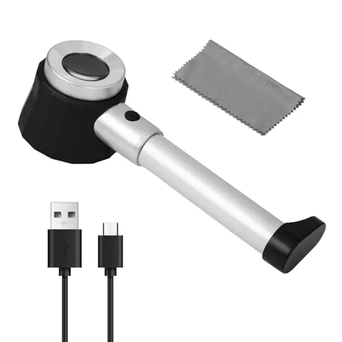 30x Lupen Handlupe mit LED-Beleuchtung von HunterBee