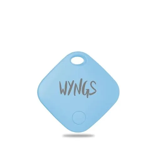 WYNGS Air Tag Schlüsselfinder – Bluetooth Tracker für iPhone, Schlüssel, Taschen & Haustiere – Kompatibel mit Apple 'Wo ist?' App & iOS – Smart GPS Ortung – Blau