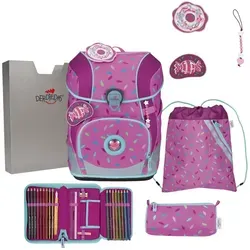 DerDieDas Schulranzen ErgoFlex Tiny Set 6-teilig Sweet Sprinkles pink