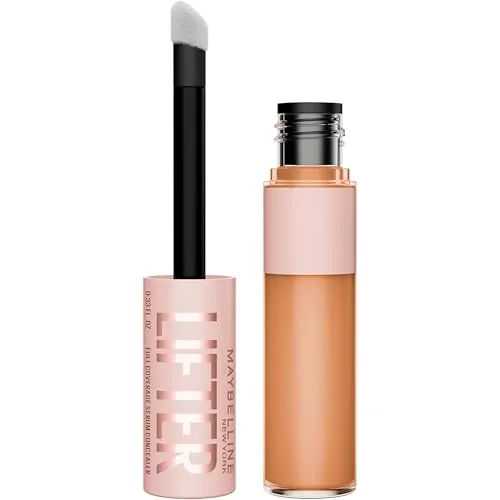 Maybelline New York Lifter Concealer, Serum-Abdeckstift gegen Augenringe mit 2% Peptiden & Koffein, hohe Deckkraft, spendet bis zu 24H Feuchtigkeit, Nr. 65, 10 ml