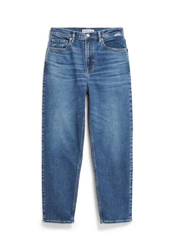Armedangels Damen Mairaa Jeans - Karottenschnitt in Größe S, blau - Nachhaltige Jeans aus Bio-Baumwolle mit Stretch, ideal für vielfältige Freizeit-Looks und umweltbewusste Fashionistas.