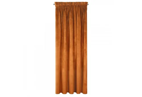 Eurofirany Villa Samtvorhang Dunkeltürkis 140x270cm in orange von Eurofirany