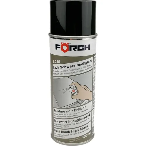 Lackspray Schwarz hochglanz RAL 9005 Förch L215 Lack Dose Farbspray