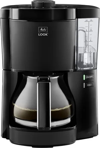 Melitta® Look V Basic - Black - Kaffeemaschinen mit AromaSelector für individuellen Kaffeegenuss, modernem Design und einfacher Handhabung dank abnehmbaren Wassertank und praktischen Funktionen.