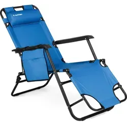 Outtec Garten-Relaxsessel in Türkis, faltbar und ergonomisch