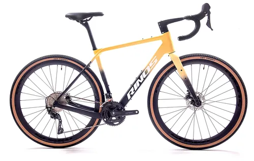 RINOS Carbon Gravel Bike Sandman7.0 Shimano GRX820 Schwarz/Gelb M (54cm)